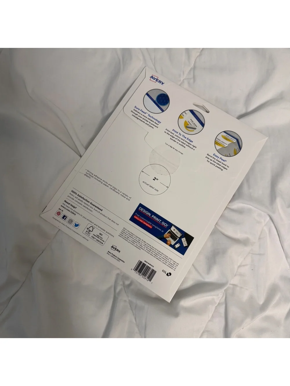 Avery Shape Labels,Round, 2